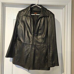 Danier Dark Leather Jacket